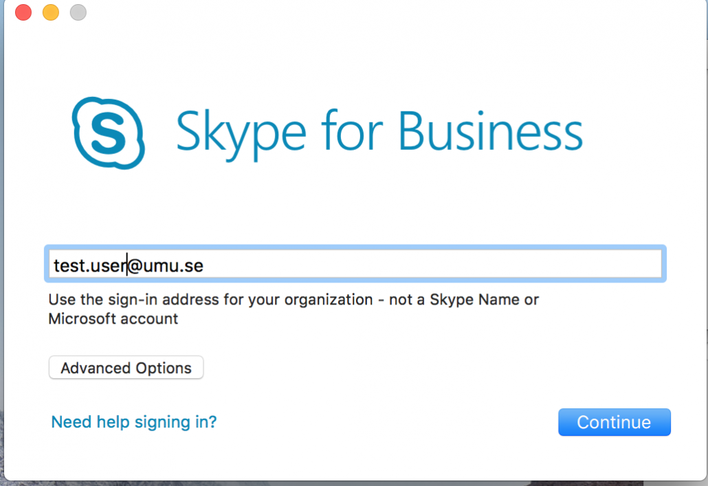 osx skype for business add contact