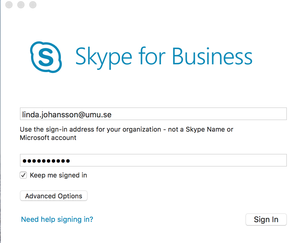 skype for business crashes mac os 10.14