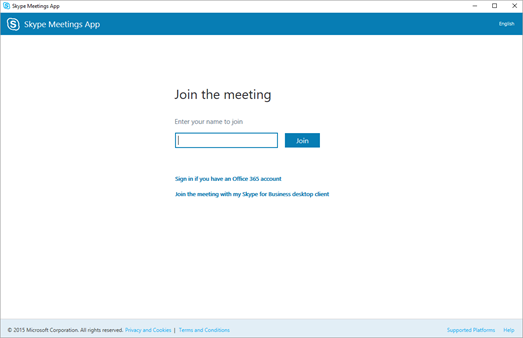 skype for business login first time