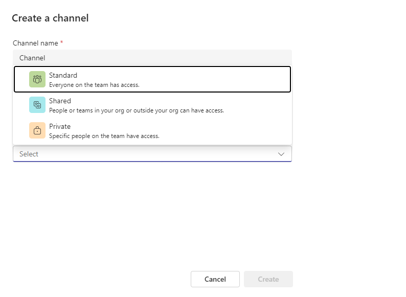 Image showing how to create a channel