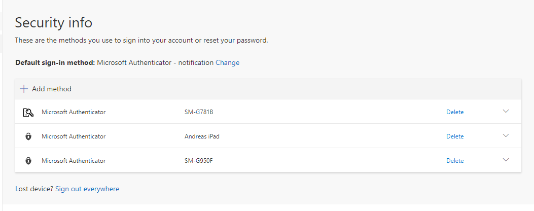 Add multi-factor authentication on new device (MFA) – Manual