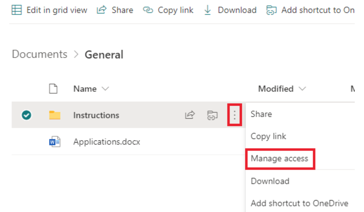Stop share files in Microsoft 365 Manual