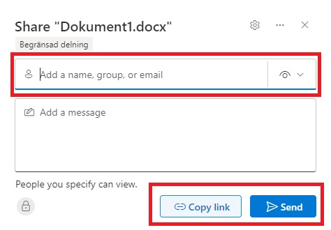 Image showing how to share a file