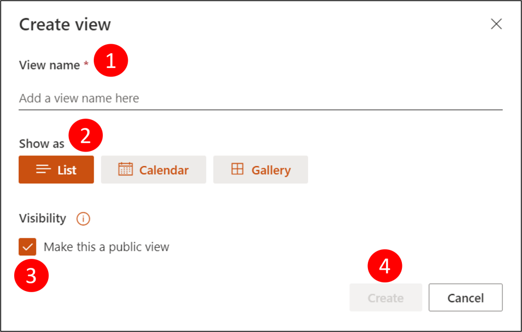 chanAge documentliberary view in sharepoint - create new view - choose type of view